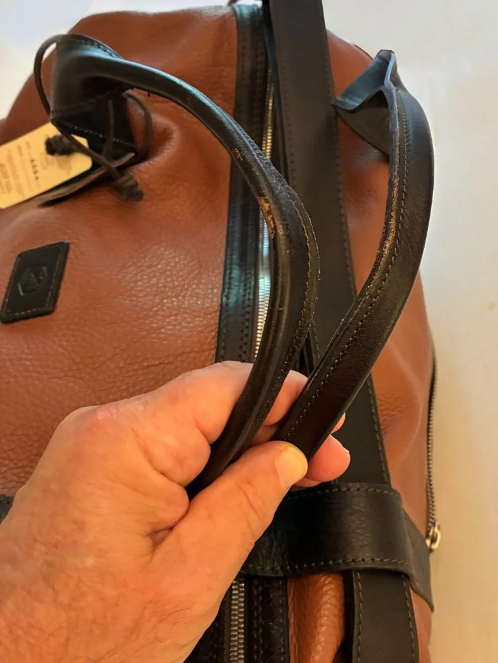 Valentina / Pelle Leather Duffle Bag, Made in Italy